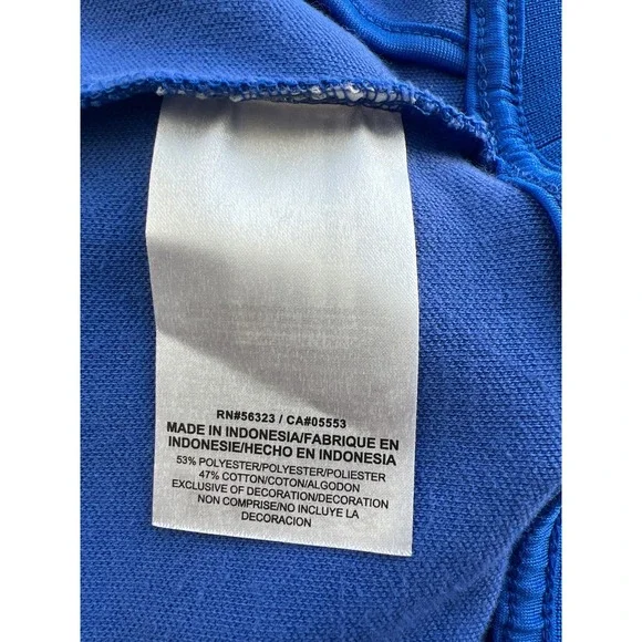 Nike Mens Track Suit Zip Up Jacket Royal Blue Large Athletic Polyester Top N98